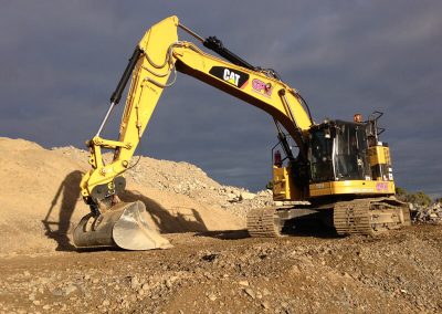 Our advanced Caterpiller excavator on work site