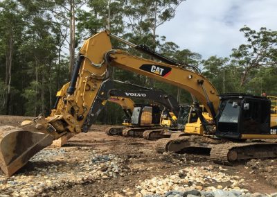 Gunia Plant Hire use advanced Caterpillar excavators for large scale excavation and earth moving jobs in SA